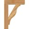 Ekena Millwork Funston Block Rough Sawn Bracket w/ Offset Brace, Western Red Cedar, 6"W x 20"D x 28"H BKT0604X20X28FST05RWR - alternate 3